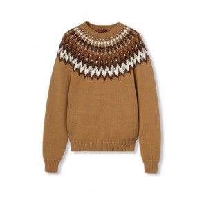 Lady's Gucci Norwegian Wool Jacquard Knitted Pullover