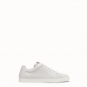 Mens White leather low tops sneakers 7E1075NA7F0QVL