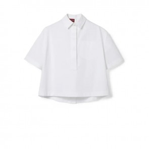 Lady's Gucci Embossed Cotton Poplin Shirt