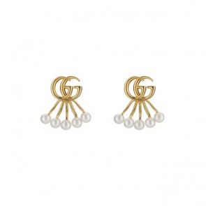 Lady's Gucci GG Marmont Crystal Jacket Earrings