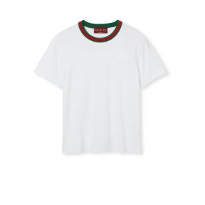 Lady's Gucci Jersey T-Shirt With Web