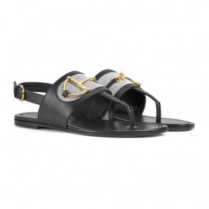 Lady's Gucci Thong Sandal With Horsebit