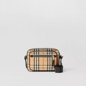 Burberry Vintage Check and Leather Crossbody Bag