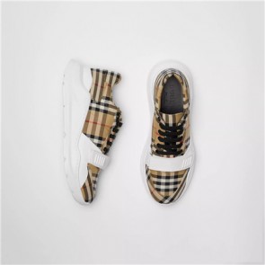 BURBERRY Vintage Check Cotton Sneakers 40786891 SHOES