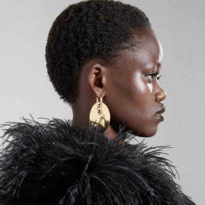 Fendi Gold-colored Hoop O’LOCK EARRINGS