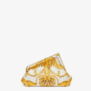 Fendace Fendi First Small Bag With Versace gold Baroque Print