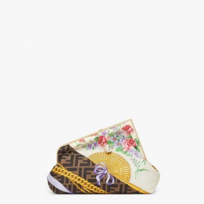Fendi First Small Bag FF logo with the Versace gold Baroque print