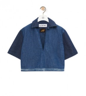 Lady's Loewe Vareuse In Denim