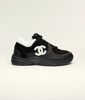 Lady's Chanel Sneakers Black & White