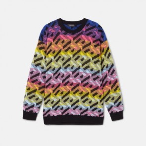 Lady's Versace La Greca Knit Jumper