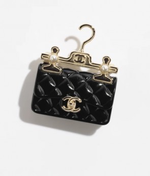 Chanel Brooch Metal Resin Glass Pearls