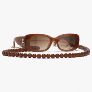 Lady's Chanel Rectangle Sunglasses