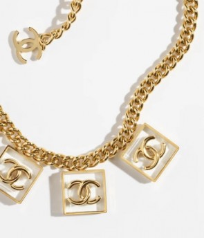 Chanel Metal & Resin Necklace