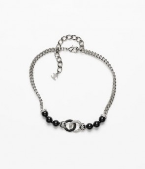 Lady's Chanel Choker Metal, Glass Pearls & Strass