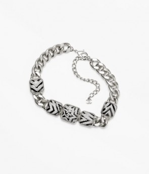 Lady's Chanel Choker Metal, Resin & Strass