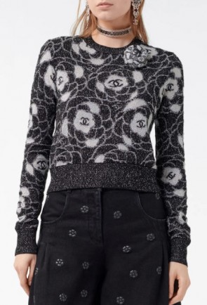 Chanel Iridescent Wool & Mixed Fibers Pullover