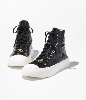 Lady's Chanel High Top Sneakers