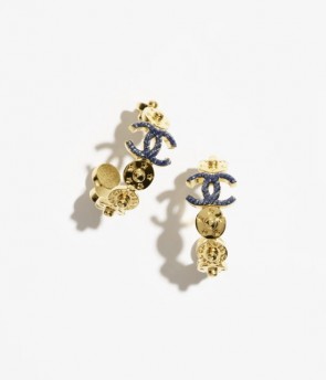 Lady's Chanel Hoop Earrings