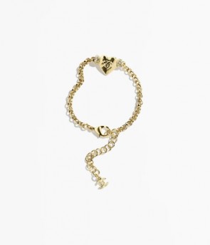 Lady's Chanel Bracelet In Metal & Strass