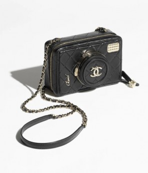 Chanel Camera Bag In Lambskin & Gold-Tone Metal