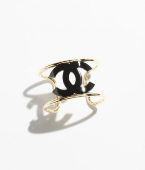 Lady's Chanel Cuff In Metal & Resin
