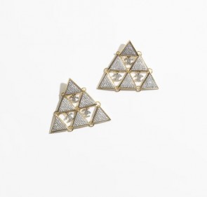 Lady's Chanel Clip-On Pendants In Gold, Silver & Crystal