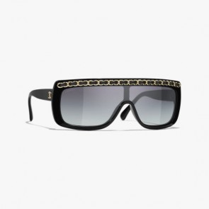 Lady's Chanel Shield Sunglasses Spring-Summer 2024