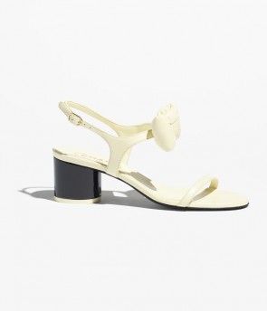 Lady's Chanel Sandals Light Yellow