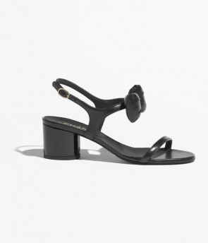 Lady's Chanel Sandals Black