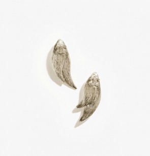 Lady's Chanel Pendant Earrings In Gold & Crystal