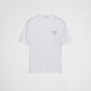 Men's Prada Three-Dimensional Logo Cotton T-shirt.