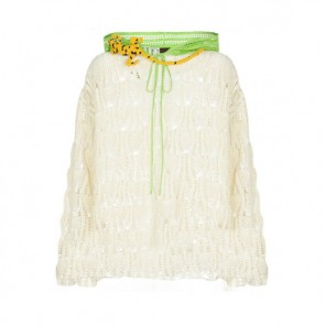 Loéwe Paula's Ibiza Crochet Cotton Hoodie