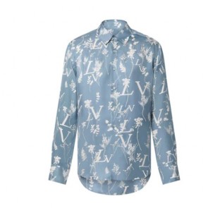 Men's LV Printed Leaf Regular Shirt