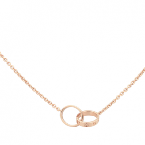 CARTIER LOVE NECKLACE PINK GOLD B7212300 FOR WOMEN