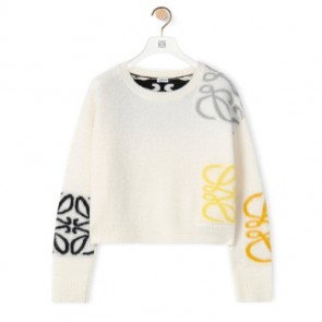 Lady's Celine Anagram intarsia sweater in wool