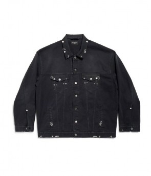 Men's Balenciaga Pierced Jacket In Black