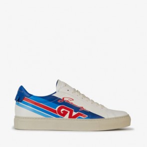 Mens low top sneakers in printed leather BH0002H061-982