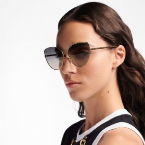 Lady's LV First Metal Cat Eye Sunglasses