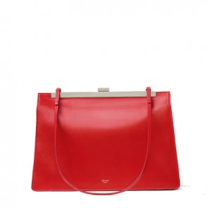 Celine women micro luggage bag in plum baby drummed calfskin