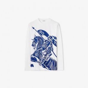 Men's Burberry Ekd Print Cotton Top