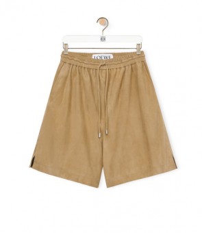 Lady's Loewe Shorts In Suede