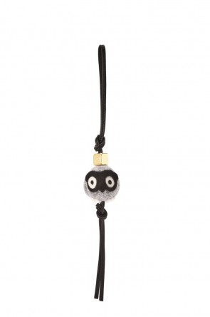 Loewe Owl charm in felt and calfskin