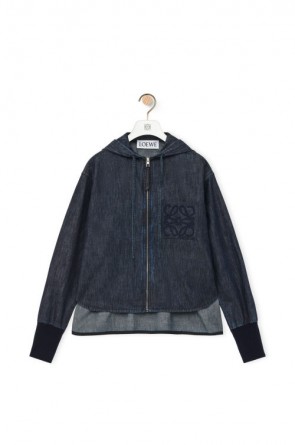 Lady's Loewe Hooded jacket In Indigo