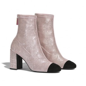 Chanel ankle boots Fabric Suede Kidskin Shoes G36479