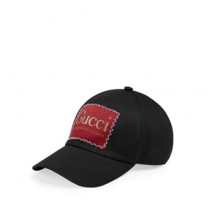 Gucci cotton baseball hat with gucci label