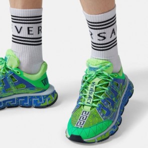 Men's Versace Trigreca Print Sneakers Shoes