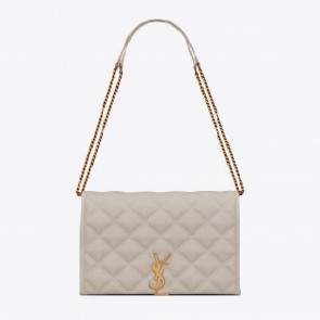 YSL BECKY MINI CHAIN BAG IN CARRÉ-QUILTED LAMBSKIN