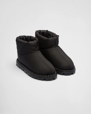 Lady's Prada Nylon Fabric Booties