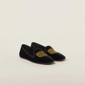 Lady's Miumiu Velvet Slippers
