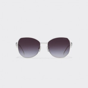 Lady's Prada Symbole Sunglasses With Smoky Gray Lenses